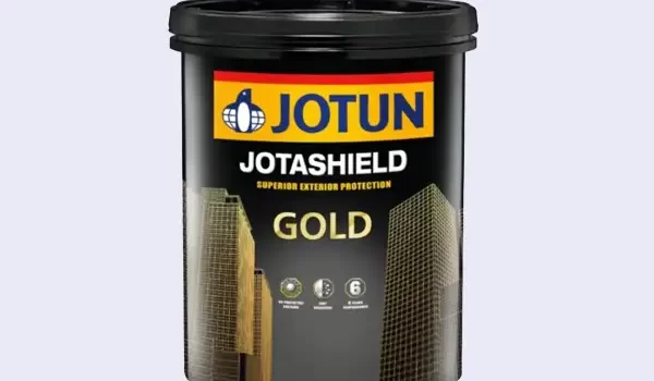 Cat tembok warna emas jotashield gold